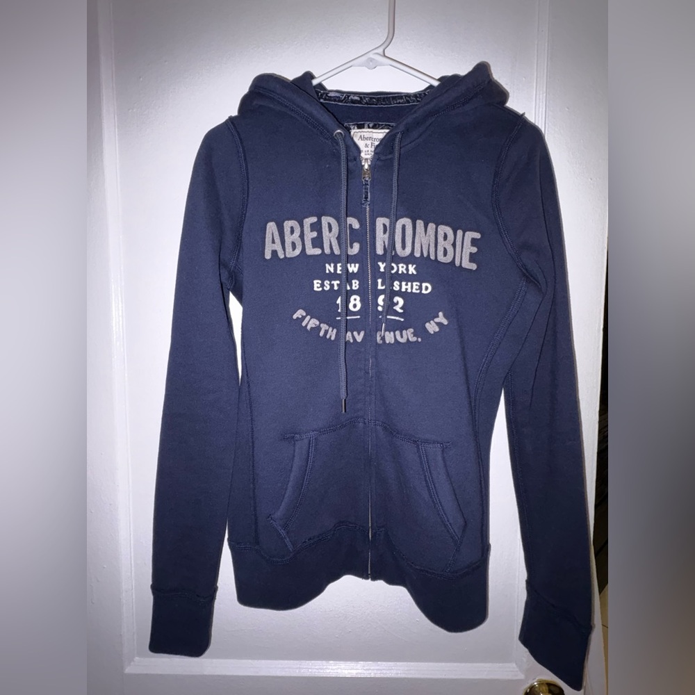Abercrombie & Fitch Dark Blue Zip-Up